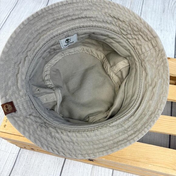 Timberland Tan Cotton Bucket Boonie Hat with Foliage Band L - Picture 5 of 6